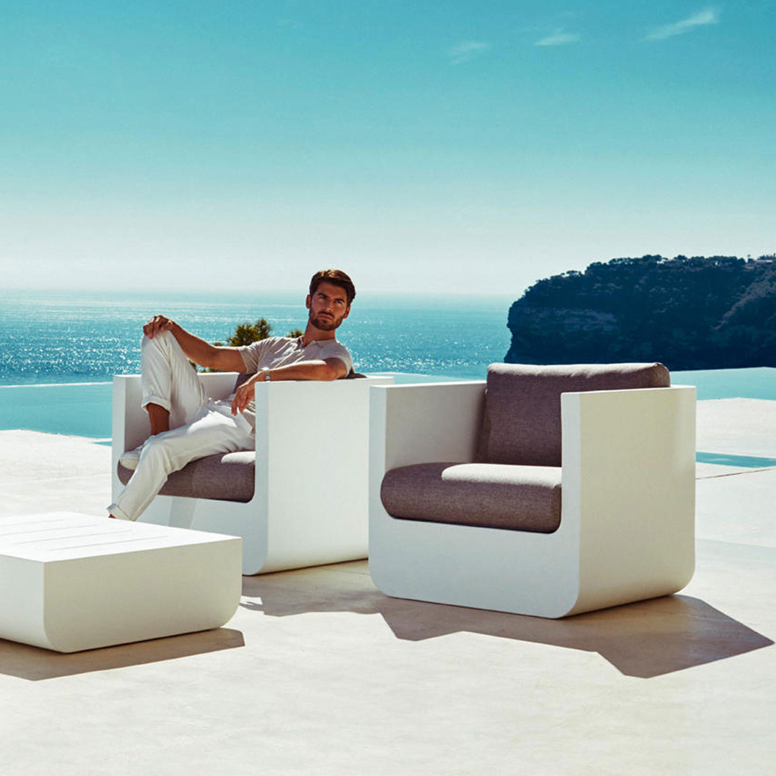 VONDOM ULM Daybed & Module – vielseitige Outdoor-Loungemöbel